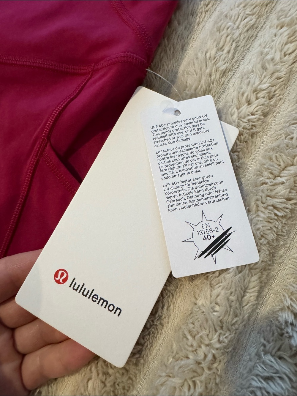 NWT lululemon athletica Raspberry Fast and Free HR Leggings 25” *pockets - Picture 3 of 7